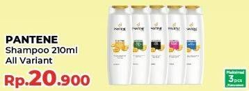 Promo Harga PANTENE Shampoo All Variants 210 ml - Yogya
