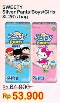 Promo Harga Sweety Silver Pants XL26 26 pcs - Indomaret