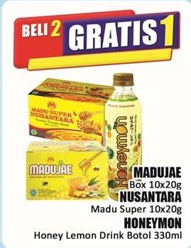 Promo Harga Madujae/Nusantara Madu Super/Honeymon Honey Lemon Drink  - Hari Hari