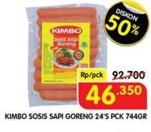 Promo Harga Kimbo Sosis Sapi Goreng 744 gr - Superindo