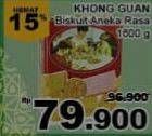 Promo Harga KHONG GUAN Assorted Biscuit Red 1600 gr - Giant