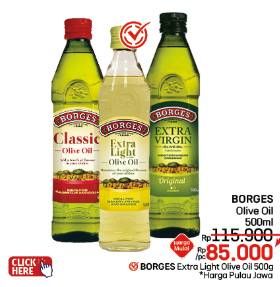 Promo Harga Borges Olive Oil 500 ml - LotteMart