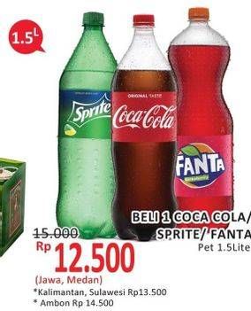 Promo Harga COCA COLA Minuman Soda 1500 ml - Alfamidi