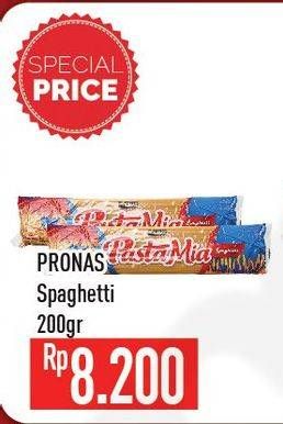Promo Harga PRONAS Spaghetti Pasta Mia 200 gr - Hypermart