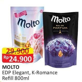 Promo Harga MOLTO Eau De Parfum Elegant, K-Romance 800 ml - Alfamart