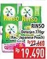 Promo Harga Rinso Anti Noda Deterjen Bubuk Kecuali + Molto Japanese Peach 770 gr - Hypermart
