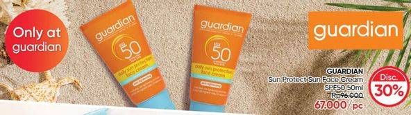 Promo Harga GUARDIAN Sun Protection Face Cream 50 ml - Guardian