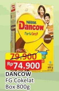 Promo Harga Dancow FortiGro Susu Bubuk Instant Cokelat 800 gr - Alfamart