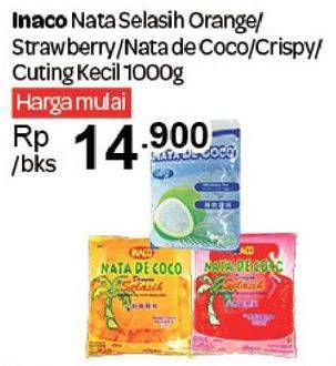 Promo Harga Selasih Orange/Strawberry, Nata De Coco, Nata Deo Coco Crispy 1000g  - Carrefour
