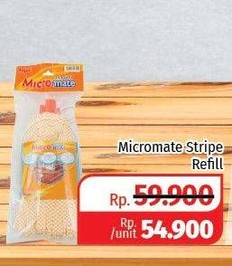 Promo Harga BAGUS Micromate Stripe Mop Refill 1 pcs - Lotte Grosir