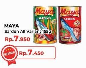 Promo Harga Maya Sardines All Variants 155 gr - Yogya