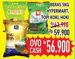 Promo Harga HYPERMART / TOPI KOKI / HOKI Beras 5kg  - Hypermart