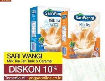 Promo Harga Sariwangi Milk Tea Teh Tarik, Caramel 4 pcs - Yogya