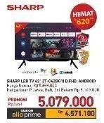 Promo Harga Sharp 2T-C42BG1i | Full HD Android TV 42"  - Carrefour