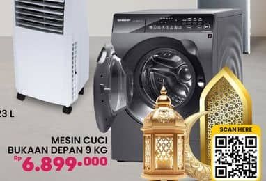 Promo Harga Mesin Cuci Bukaan Depan 9 kg  - COURTS