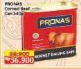 Pronas Corned Beef 340 gr Diskon 5%, Harga Promo Rp36.900, Harga Normal Rp38.900, Extra Potongan Rp1.000 dengan ShopeePay