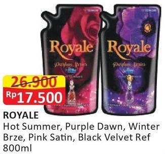 Promo Harga SO KLIN Royale Parfum Collection Hot Summer, Purple Dawn, Winter Breeze, Pink Satin, Black Velvet 800 ml - Alfamart