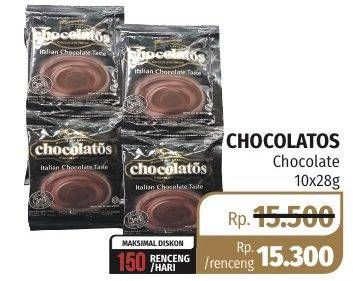 Promo Harga Chocolatos Chocolate Bubuk per 10 sachet 28 gr - Lotte Grosir
