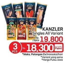 Promo Harga Kanzler Singles Bakso/Sosis  - LotteMart