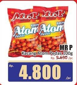 Promo Harga Mr.p Kacang Atom Pedas 100 gr - Hari Hari