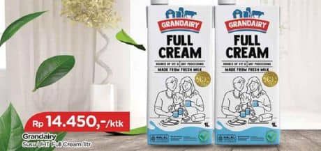 Promo Harga Grandairy Foaming Milk  1000 ml - TIP TOP