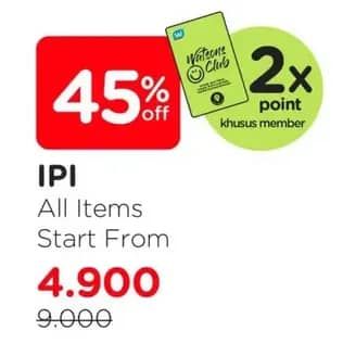Promo Harga IPI Vitamin All Variants 45 pcs - Watsons
