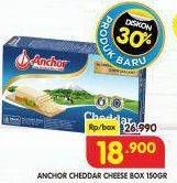 Promo Harga Anchor Cheddar Cheese 150 gr - Superindo