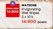 Watsons Invigorating Wet Wipes