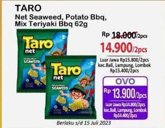 Promo Harga Taro Net Seaweed, Potato BBQ, Mix Teriyaki Barbeque 65 gr - Alfamart