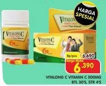 Promo Harga VITALONG C Vitamin C 500ml 30s/4s  - Superindo