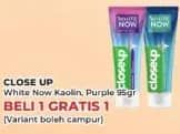 Promo Harga Close Up White Now Kaolin, Purple 95 gr - Yogya