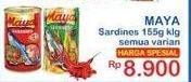 Promo Harga Maya Sardines All Variants 155 gr - Indomaret