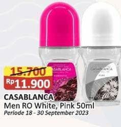 Promo Harga Casablanca Men Roll On Pink, Silver 50 ml - Alfamart