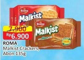 Promo Harga Roma Malkist Abon, Crackers 135 gr - Alfamart