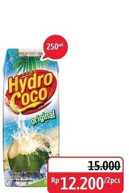 Promo Harga HYDRO COCO Minuman Kelapa Original per 2 pcs 250 ml - Alfamidi