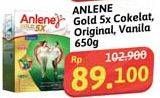 Promo Harga Anlene Gold Plus 5x Hi-Calcium Vanila, Coklat, Original 650 gr - Alfamidi
