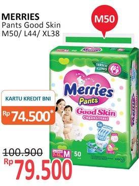 Promo Harga Merries Pants Good Skin L44, M50, XL38 38 pcs - Alfamidi