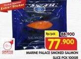 Promo Harga MARINE PALACE Smoked Salmon Slice 100 gr - Superindo