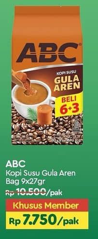 Promo Harga ABC Kopi Gula Aren per 11 sachet 27 gr - TIP TOP