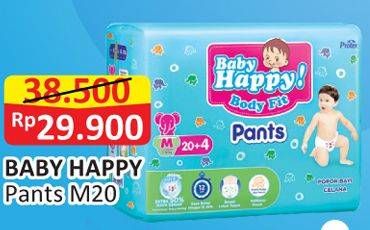 Promo Harga Baby Happy Body Fit Pants M20  - Alfamart