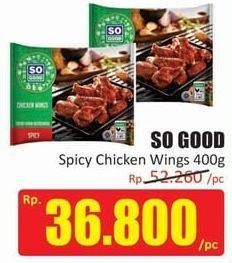 Promo Harga SO GOOD Spicy Wing 400 gr - Hari Hari