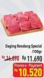 Promo Harga Daging Rendang Sapi Spesial per 100 gr - Hypermart