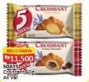 Promo Harga 5 Days Croissant All Variants 60 gr - Alfamart