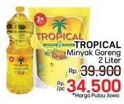 Promo Harga Tropical Minyak Goreng 1000 ml - LotteMart