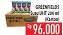 Promo Harga GREENFIELDS UHT 200 ml - Hypermart