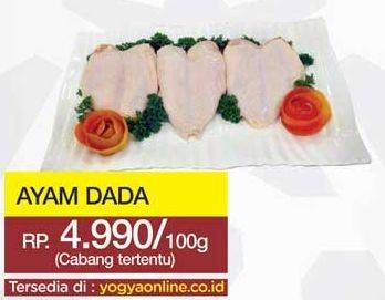 Promo Harga Ayam Dada per 100 gr - Yogya