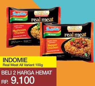 Promo Harga INDOMIE Real Meat All Variants per 2 pcs 100 gr - Yogya
