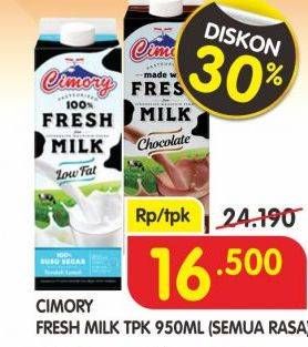 Promo Harga CIMORY Fresh Milk All Variants 950 ml - Superindo