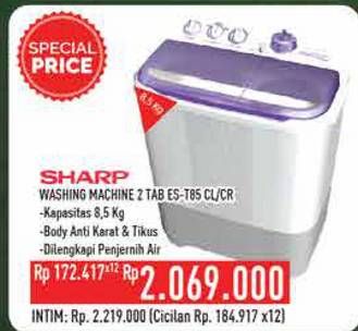 Promo Harga SHARP ES-T85CR | Washing Machine CL, CR  - Hypermart