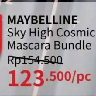 Promo Harga Maybelline Sky High Waterproof Mascara  - Guardian